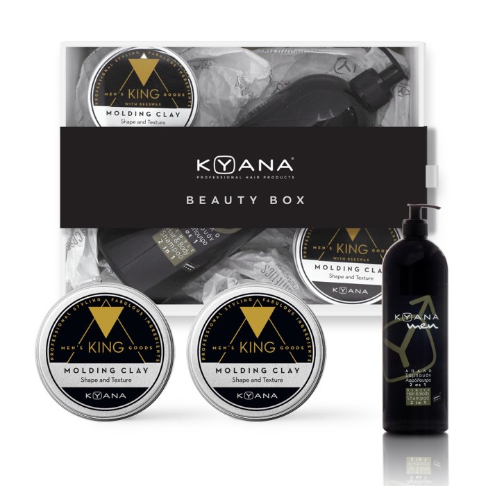 BEAUTY BOX προσφοράς –  KING Men’s total Styling Pack 1 –  Molding Clay + Gift